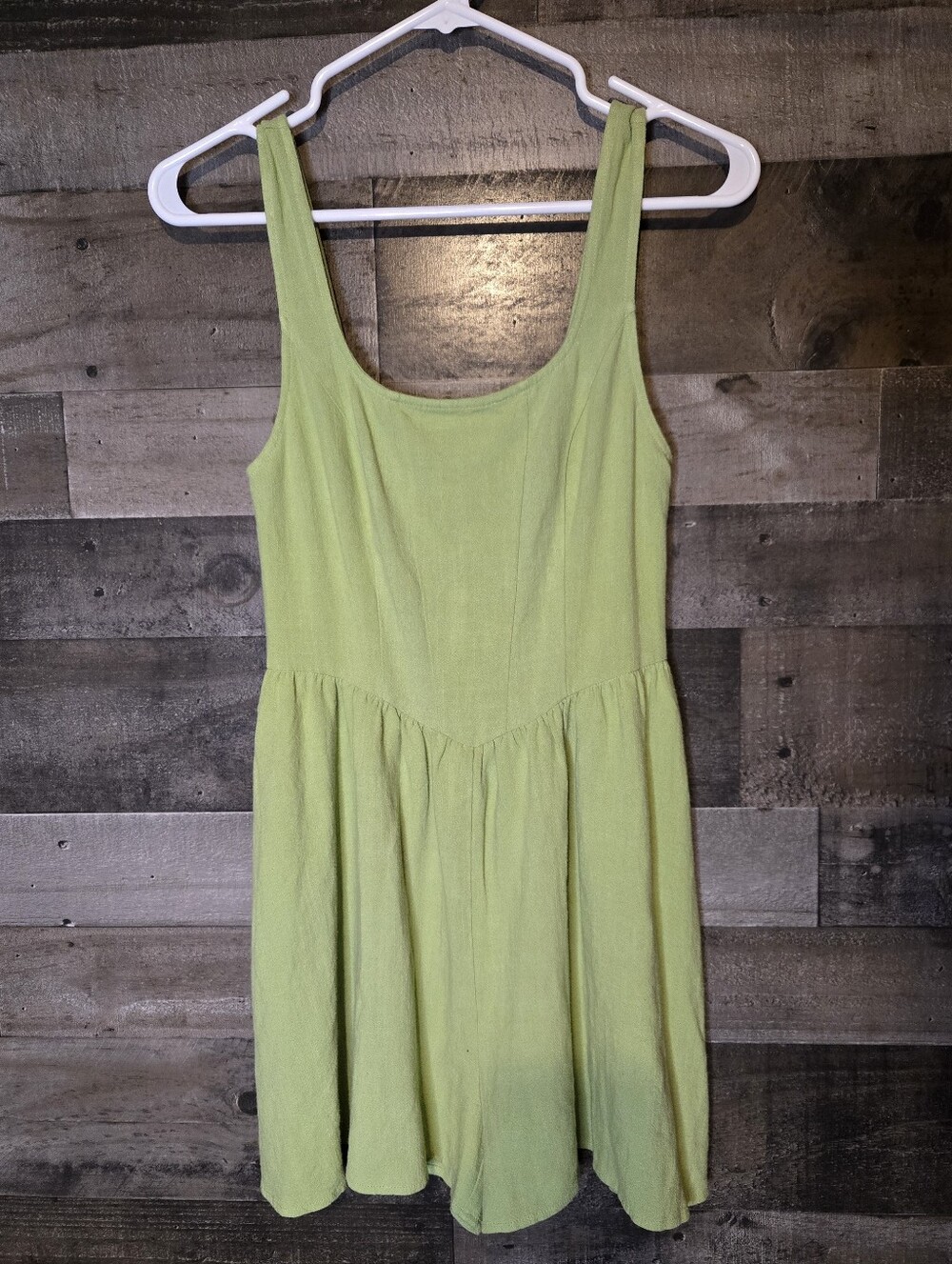 L.A. Hearts Lime Green Scoop Neck Romper